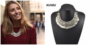 Fatpig Hot Selling Womens Stylish Pretty Boho Silver Coins Choker Statement Necklace