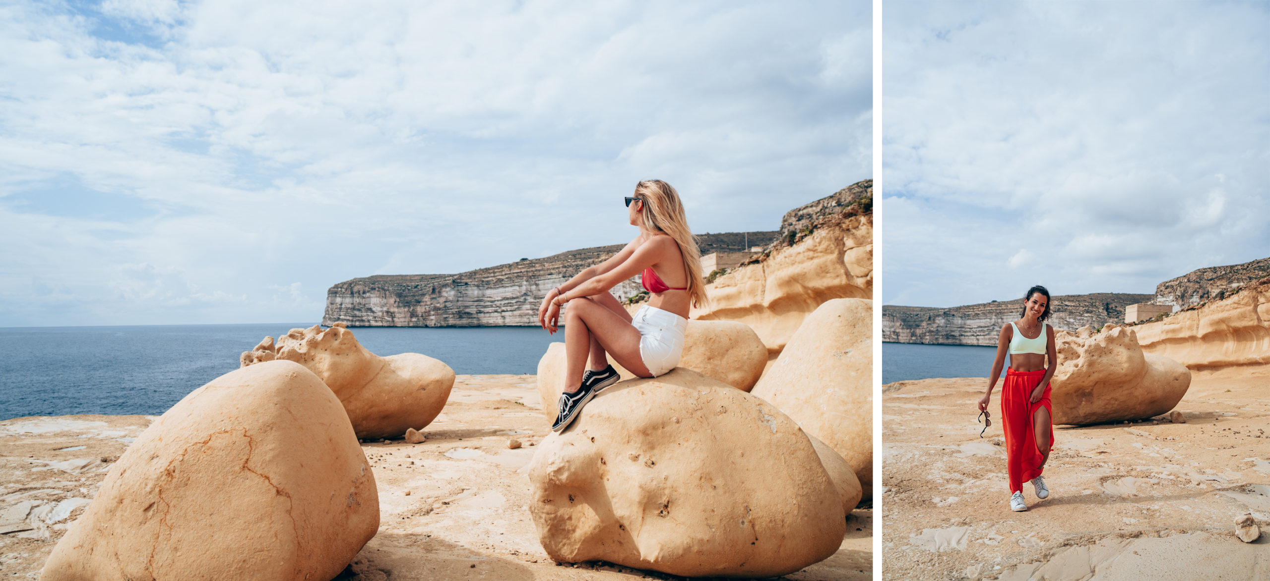 Xlendi Eroded Rock + The Heart of Gozo